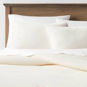 85260537 Threshold King Lustrous Velvet Comforter And Sham Set Cream -