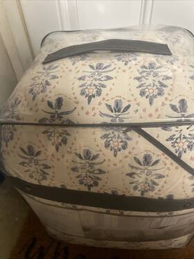 86714207 Threshold Target Cotton Block Print King Sized Comforter And Shams