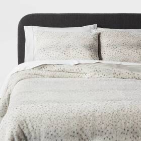 87605816 Threshold 3pc Luxe Faux Fur Comforter And Sham Set -