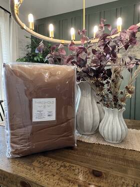89208670 Threshold 3pc King Tencel Lyocell Comforter And Sham Set Copper -
