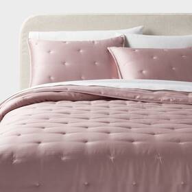 89208675 Threshold 3pc King Tencel Comforter And Sham Set Blush -