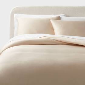 89208681 Threshold Full/queen Tencel Lyocell Comforter And Sham Set Wine Red -