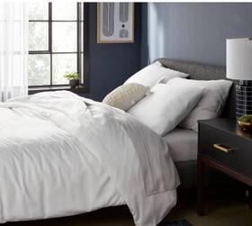 89208688 Threshold Full/queen Tencel Duvet Cover And Sham Set White -