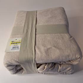 89210053 Threshold Full/queen Modern Jersey Duvet And Sham Set Oatmeal Heather -