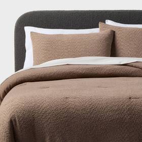 94181159 Threshold King Boucle Comforter Set Brown -
