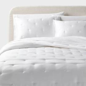 Threshold-89208676 Threshold 3pc Full/queen Tencel/lyocel Comforter And Sham Set White -