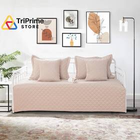 Sft-002 Tieyachkis 5 Piece Daybed Cover Set Twin Bedding Sets 39 Inch X75 Beige