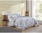 To1-5cs-fuqu-bb-white To1 Vcny Home Faye Floral Comforter Set