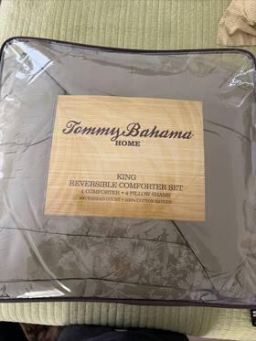 Tommy Bahama 883893193192 Home King Reversible Comforter 5 Set