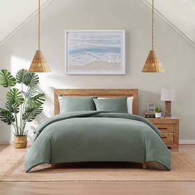 94905155 Tommy Bahama 3pc Full/queen Paradisio Comforter Bedding Set Green