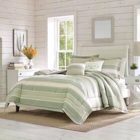 Tommy Bahama B089qthz7m - King Comforter Set Reversible Cotton Bedding Matching Shams