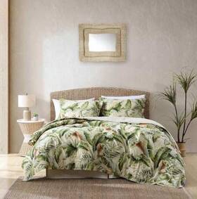 Ushsa31034258 Tommy Bahama Comforter Set Reversible Cotton Botanical Green King