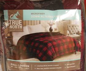True North 086569430618 Nip Red Buffalo Microfiber Down Alternative Full/queen Comforter True North 086569430618 Nip Red Buffalo Microfiber Down Alternative Full/queen Comforter