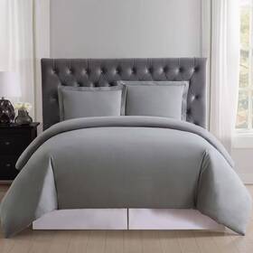77401873 Truly Soft Twin Extra Long Everyday Duvet Cover Set Gray -