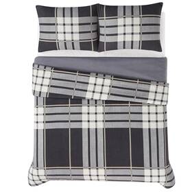 Truly Soft 783048164605 Printed Cotton Flannel Comforter Set Milo Plaid Full/queen
