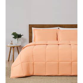 Truly Soft 783048248114 Everyday Reversible Down Alternative 3-piece Peach King