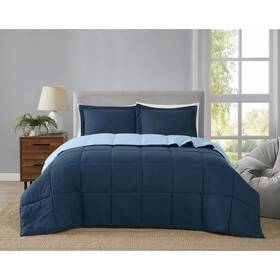 Truly Soft 783048298140 Everyday Reversible Down Alternative 3-piece Comforter Set