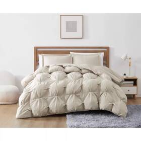 89180073 Truly Soft 3pc Full/queen Cloud Puffer Comforter Set Beige