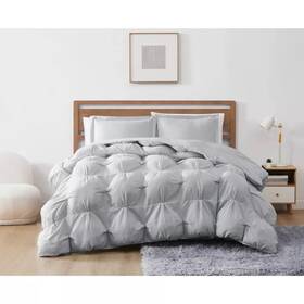 89180081 Truly Soft 3pc Full/queen Cloud Puffer Comforter Set Gray