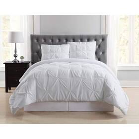 Cs1969wtkg-1500 Truly Soft Comforter Set King-size Polyester Imported Solid Color White 3-piece