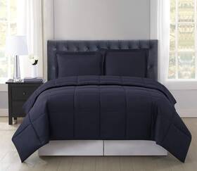 Truly Soft Everyday 783048100511 Reversible Black Twin Xl 2 Piece Comforter Set