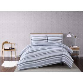 Truly Soft Everyday 783048107909 Curtis Stripe Twin Xl 2 Piece Comforter Set