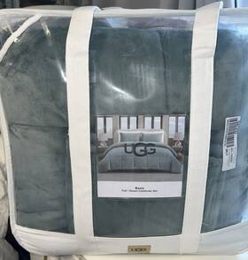 Ugg 008889323128 Home Basia Full / Queen Comforter And Shams Set Teal