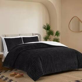 Ugg 008889368389 Avery Ribbed 3-pc. Comforter Set Full/queen