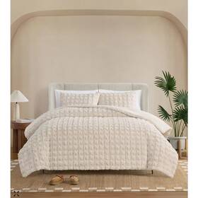Ugg 008889368518 Denai Faux Fur Reversible 3-pc. Comforter Set King
