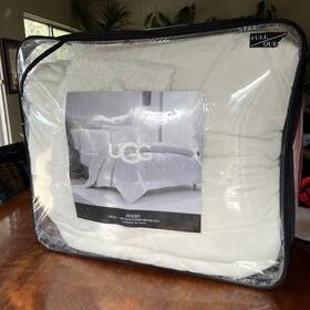 Ugg 008889579587 Avery Full/queen Comforter Set 92 Inch X90 2shams 26 X20 Color Snow New