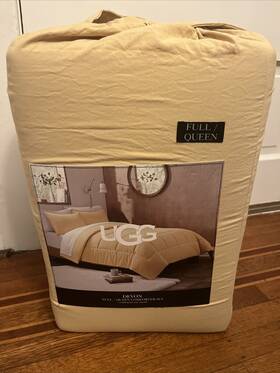 Ugg Australia 008889027231 Devon Queen/full Inch Sahara Sun Comforter Set With 2 Pillow Shams