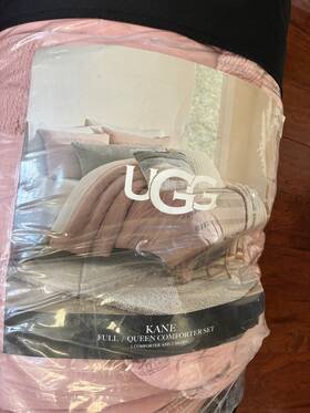 Ugg Australia 008889122615 Kane Comforter Set Full/queen New