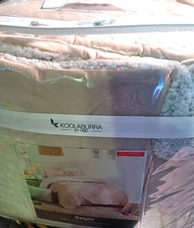 Ugg Australia 008889206155 Koolaburra Luxury Reversible Micromink And Sherpa 3-pc. Comforter Set Queen