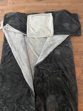 Ugg Australia 008889273881 Reversible Full/queen Comforter Set Brody Lt Dark Gray/lt Gray Charcoal