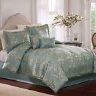 Unbranded Ashby 5 Pc Floral Comforter Set Queen Blue 783048944412