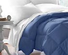 Unbranded Navy Blue Comforter King Size Down Alternative Double Stitched Hypoallergenic 733281593939