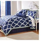 Unbranded Navy Comforter Set King White Gray 6 Pc Bed In A Bag Collection New 642688364434