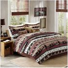 Unbranded Wildlife Comforter Set Queen Rustic Wilderness 7 Piece Nature Lodge Cabin Bear 675716627508