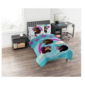 87517556 Unicorn Twin Afro Kidsft Comforter New