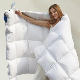 Ucfdc01-q2 Uniency Feather Down Comforter Queen Size All Season White Extra Fluffy Duvet I