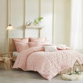 060-26-3667 Urban Habitat 7-piece Full Queen Comforter Set Brooklyn Cotton Pink 105