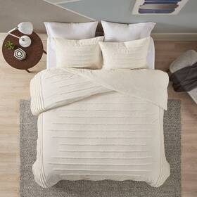 79932992 Urban Habitat King/california King Ronan Cotton Chenille Duvet Cover Set Ivory 79932992 Urban Habitat King/california King Ronan Cotton Chenille Duvet Cover Set Ivory