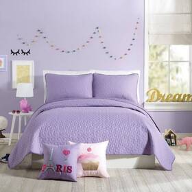 79708689 Urban Playground 2pc Twin Coty Kidsft Quilt Set Purple -