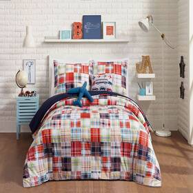 B073v8l9lr Urban Playground Kids Boys Cotton Comforter Set Includes 2 Pillows Full/queen