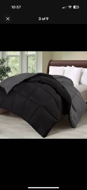 Utopia Bedding 197703021347 Comforter Duvet Insert King Size Black/grey