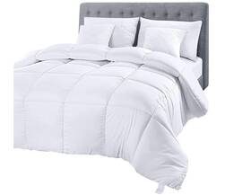 Utopia Bedding 810013781366 Comforter Duvet Insert Quilted With Corner Tabs Full Size White