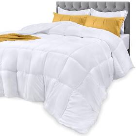 Utopia Bedding 840143565727 Down Alternative Comforter Twin White - All Season Plush Silic