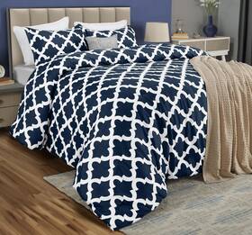 B01cnl8pws Utopia Bedding Queen Comforter Set 3 Piece Navy By Printed Comforters Size