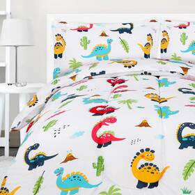 Ub1486 Utopia Bedding All Season Dinosaur Comforter Set With 2 Pillow Cases 3 Piece Soft Brushed M