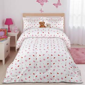 Ub2866 Utopia Bedding All Season Butterfly Comforter Set With 2 Pillow Cases 3 Piece Soft Brushed
